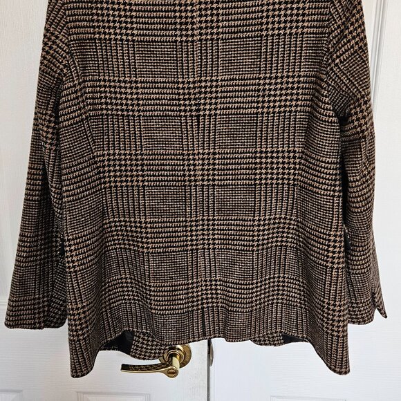 Banana Republic Wool Blend Plaid Blazer 8 Petite - Picture 8 of 9